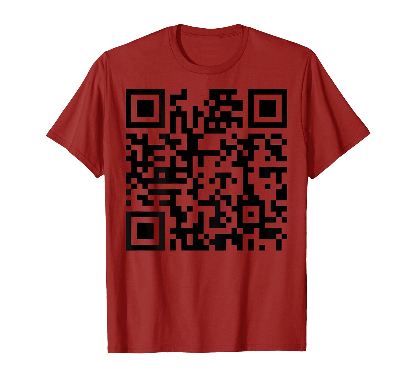(On Back) Funny QR Fck You Code Middle Finger Saying Quote T-Shirt