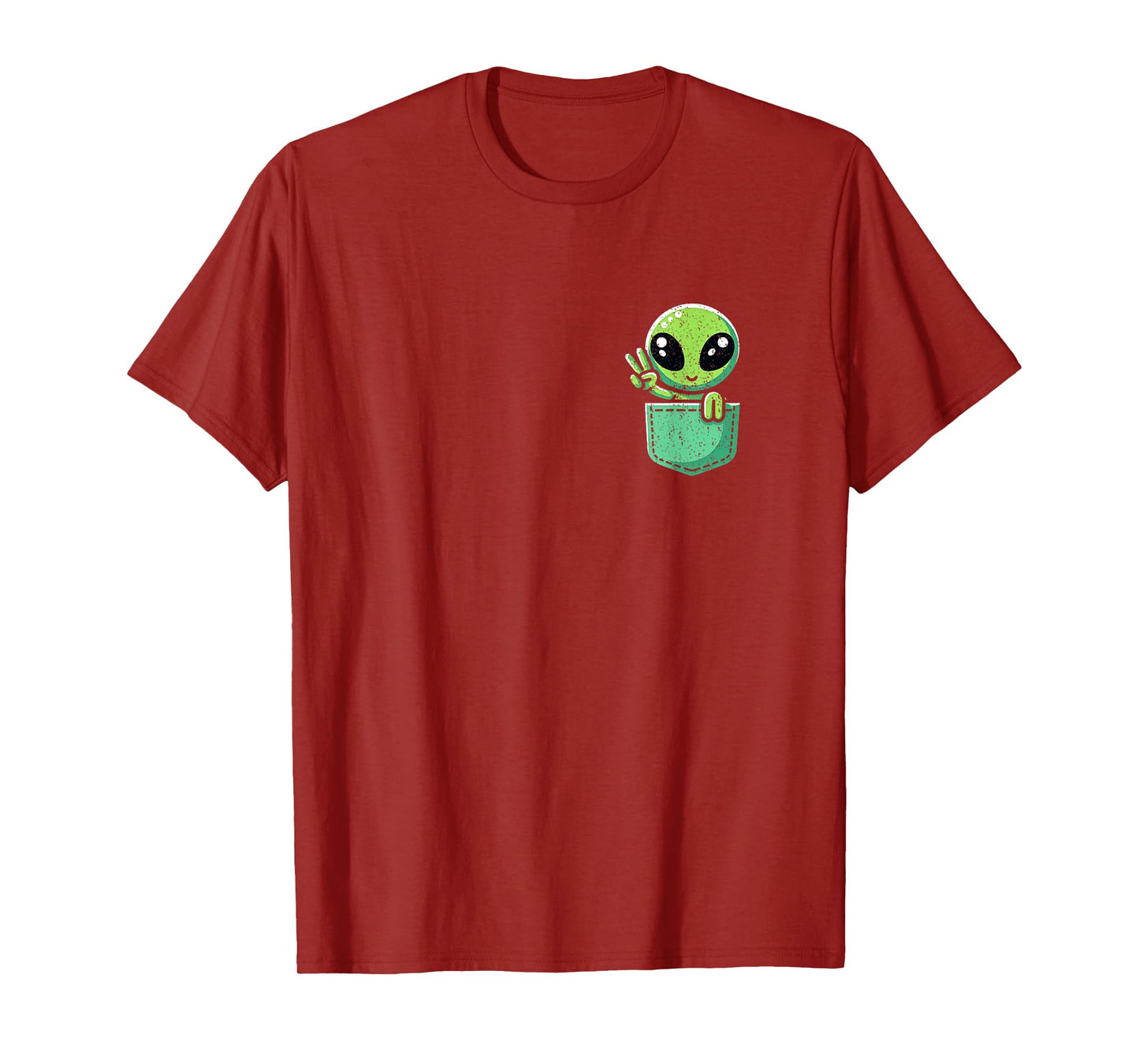 Cute Little Alien In Pocket Universe UFO Baby Monster T-Shirt