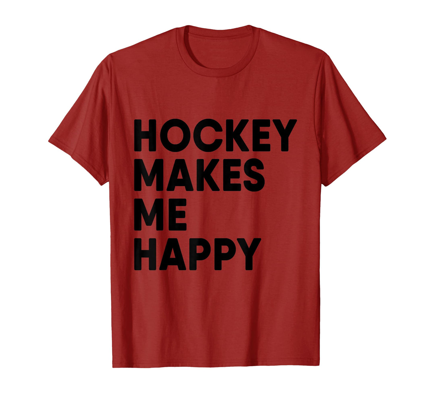 Hockey Makes Me Happy Ice Hockey Boy T-Shirt