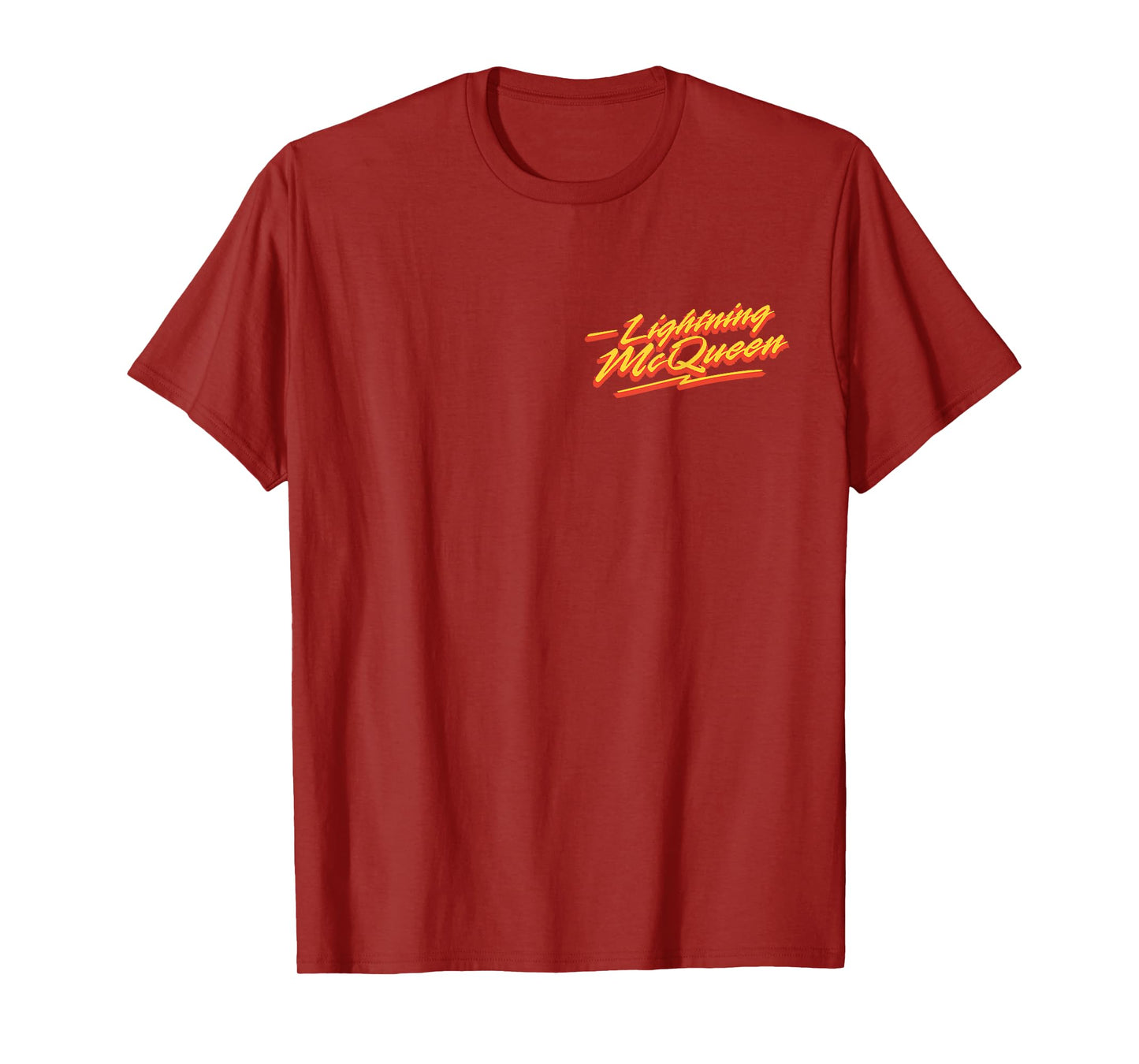 Disney Pixar Cars Lightning McQueen Retro Race Art T-Shirt