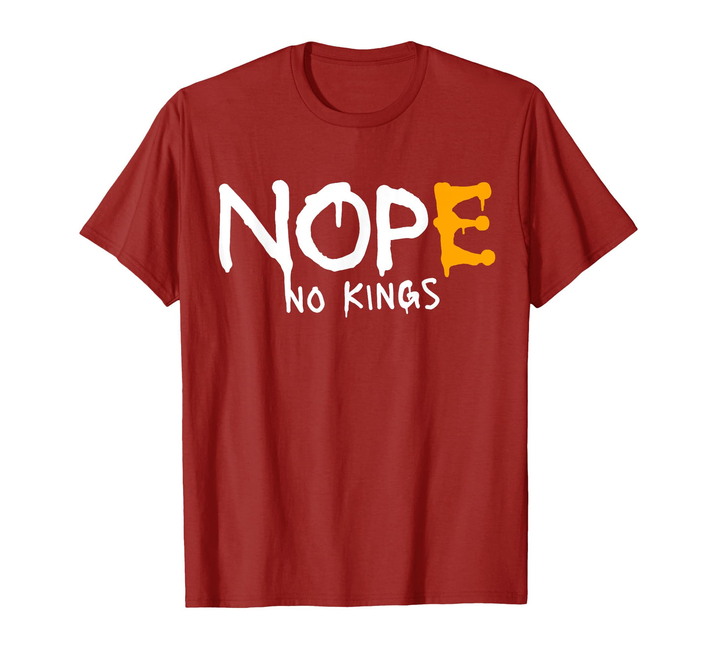 No Kings Nope Grunge T-Shirt