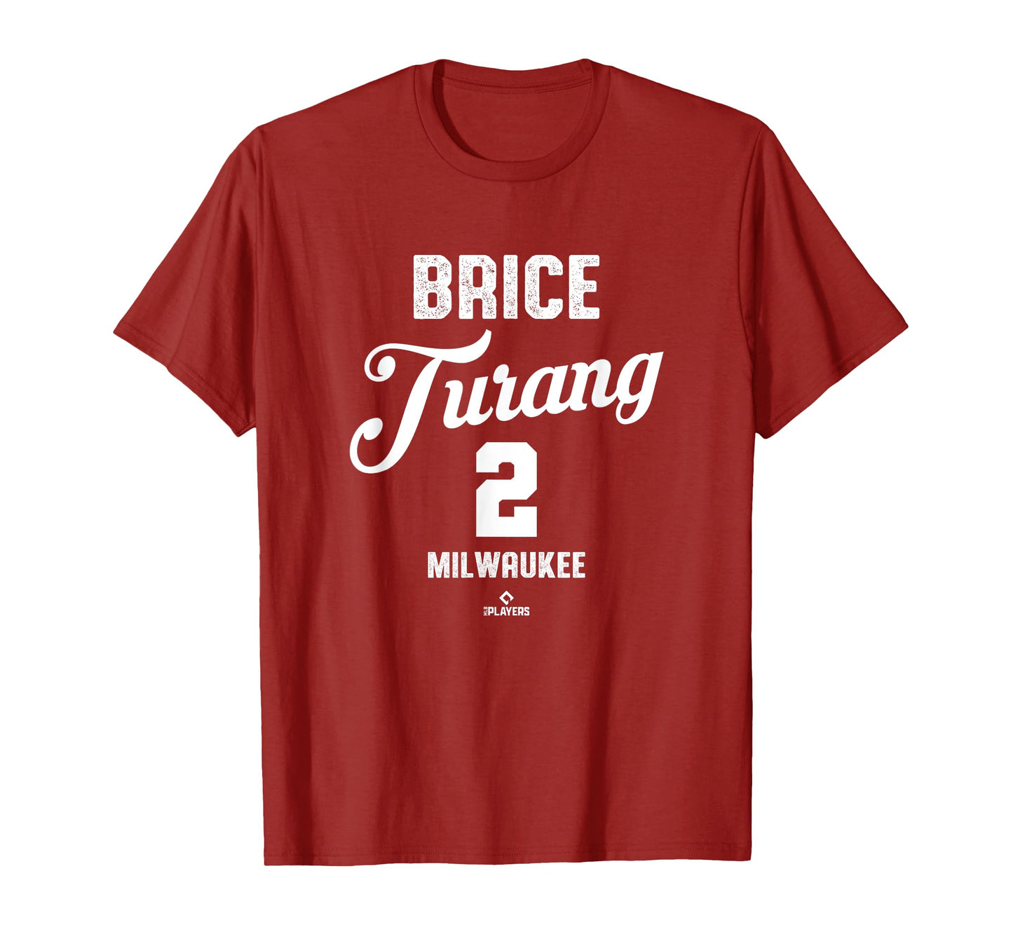 Brice Turang 2 Milwaukee Baseball Vintage MLBPA T-Shirt