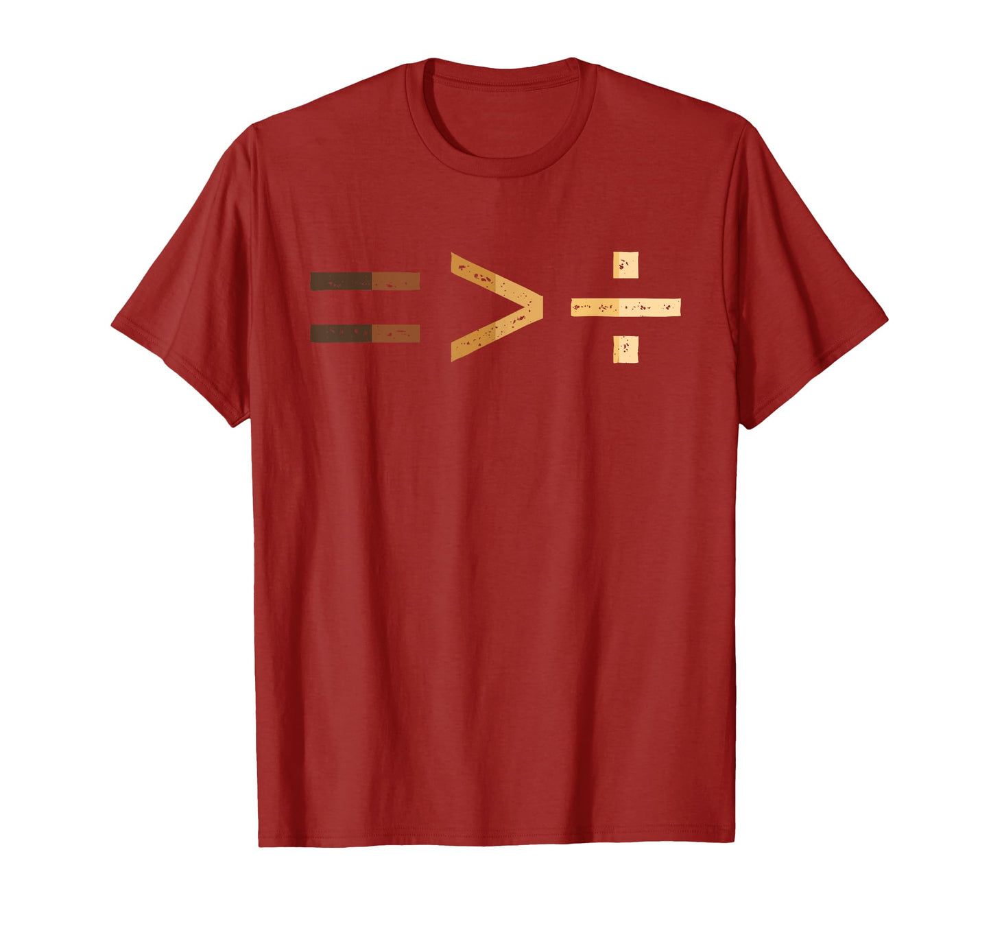 Equality Is Greater Than Division Black History Month Math T-Shirt