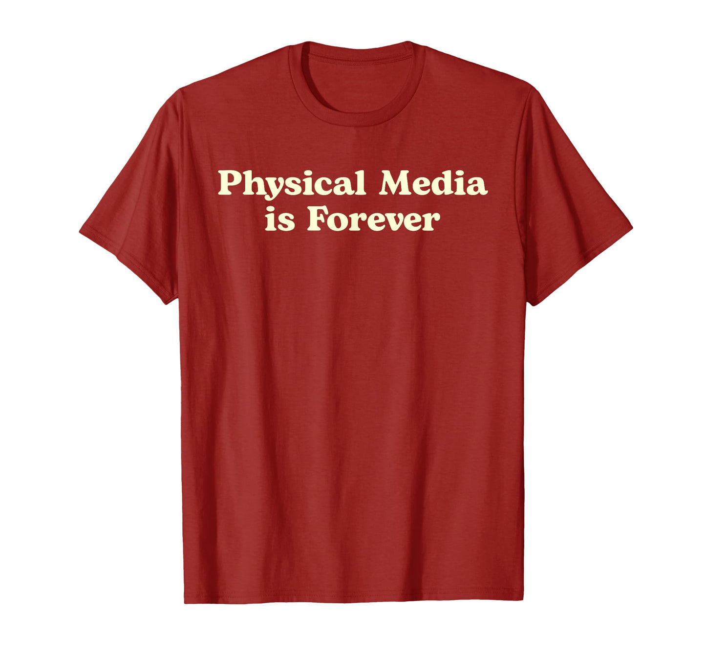 Physical Media Is Forever – Retro Collector Statement T-Shirt