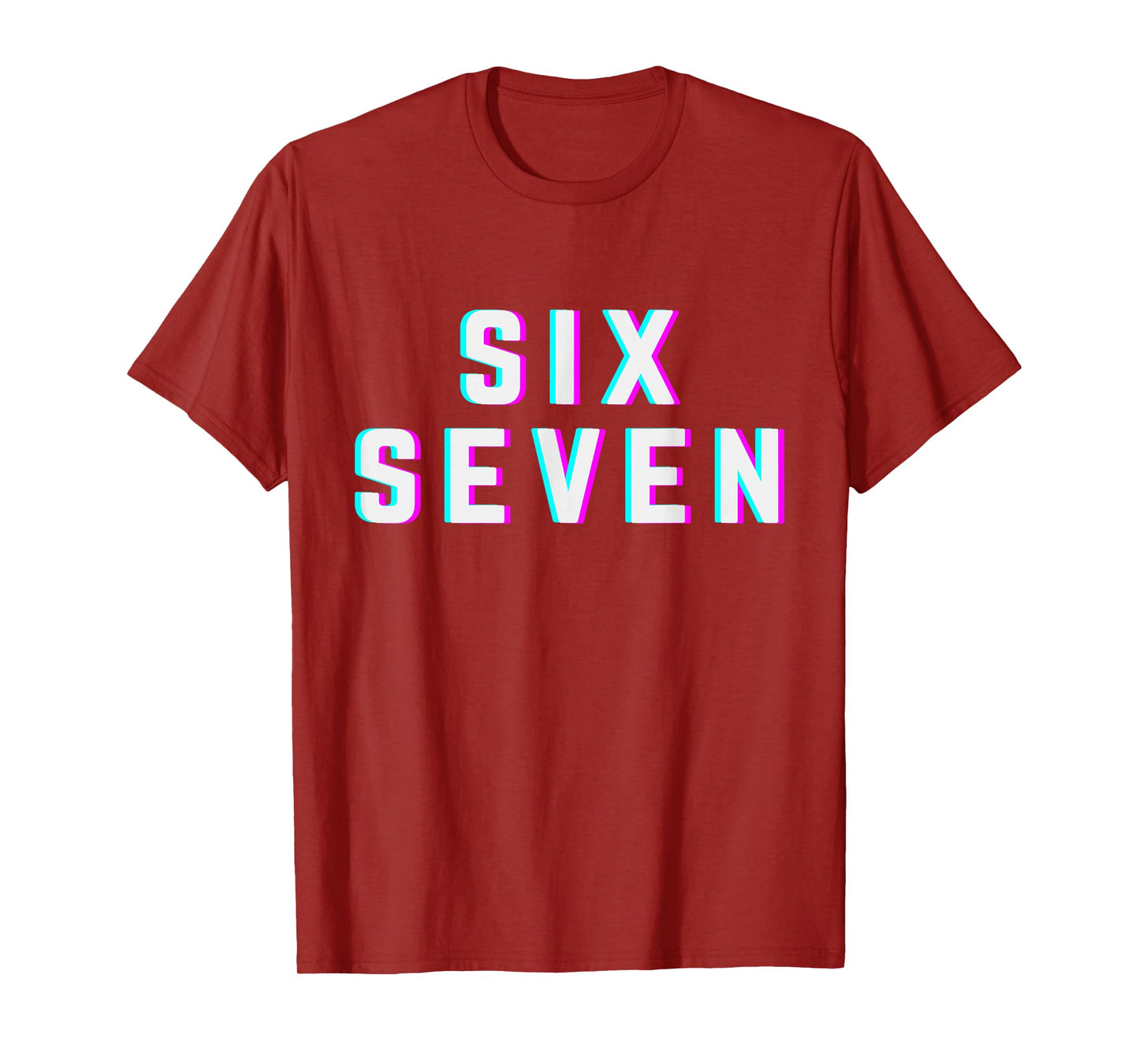 Cool Six Seven Number Gen Alpha Slang 6 7 Trending Meme T-Shirt