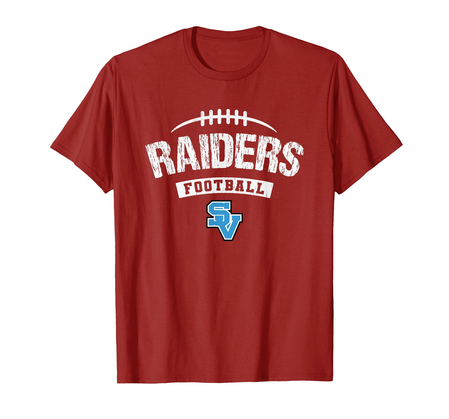Seneca Valley Raiders Logo Football Distressed HS T-Shirt