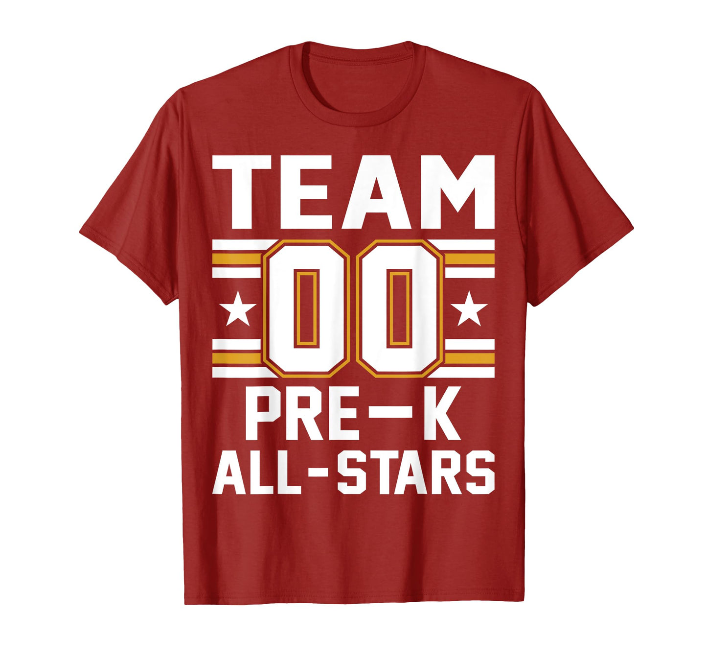 Kids Sports Preschool Team Pre-K All Stars Jersey T-Shirt