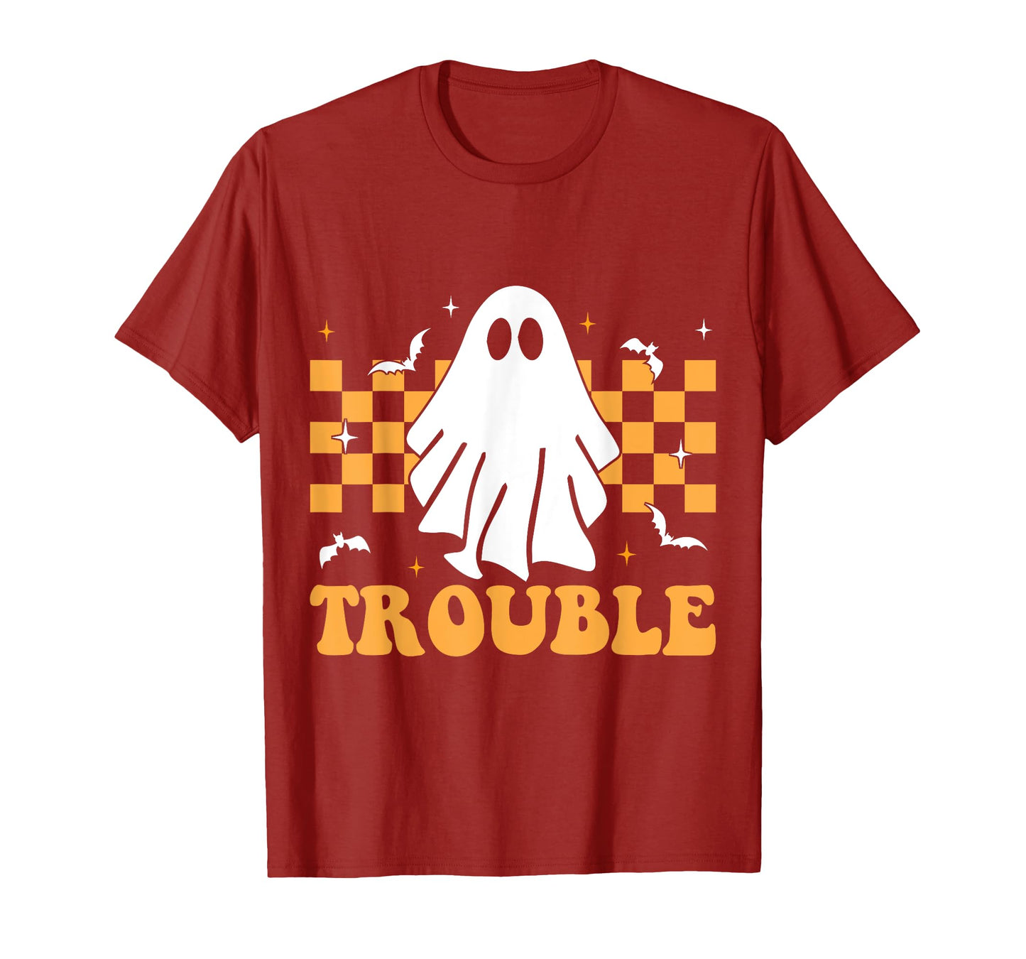 Where I Go Trouble Follows Matching Halloween Pajama Couples T-Shirt