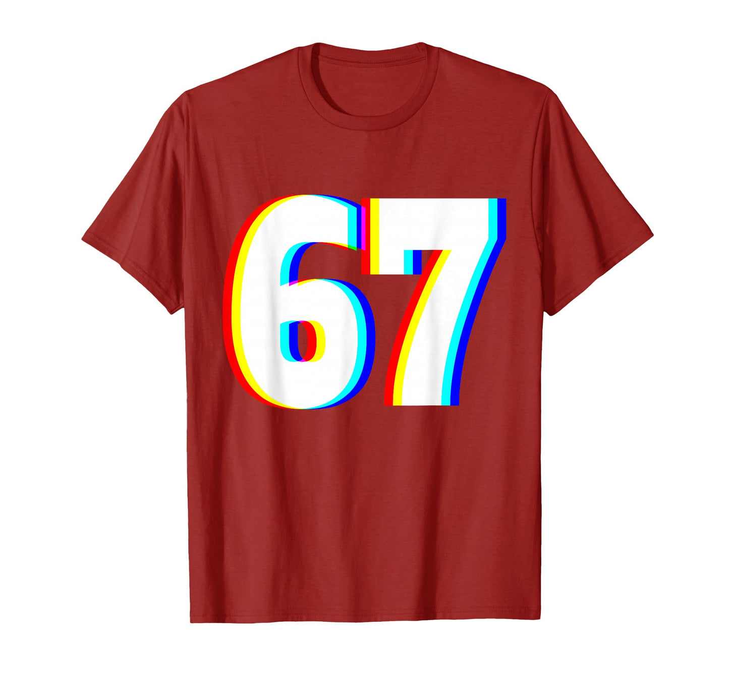 Six Seven 6 7 EDM Optical Illusion T-Shirt