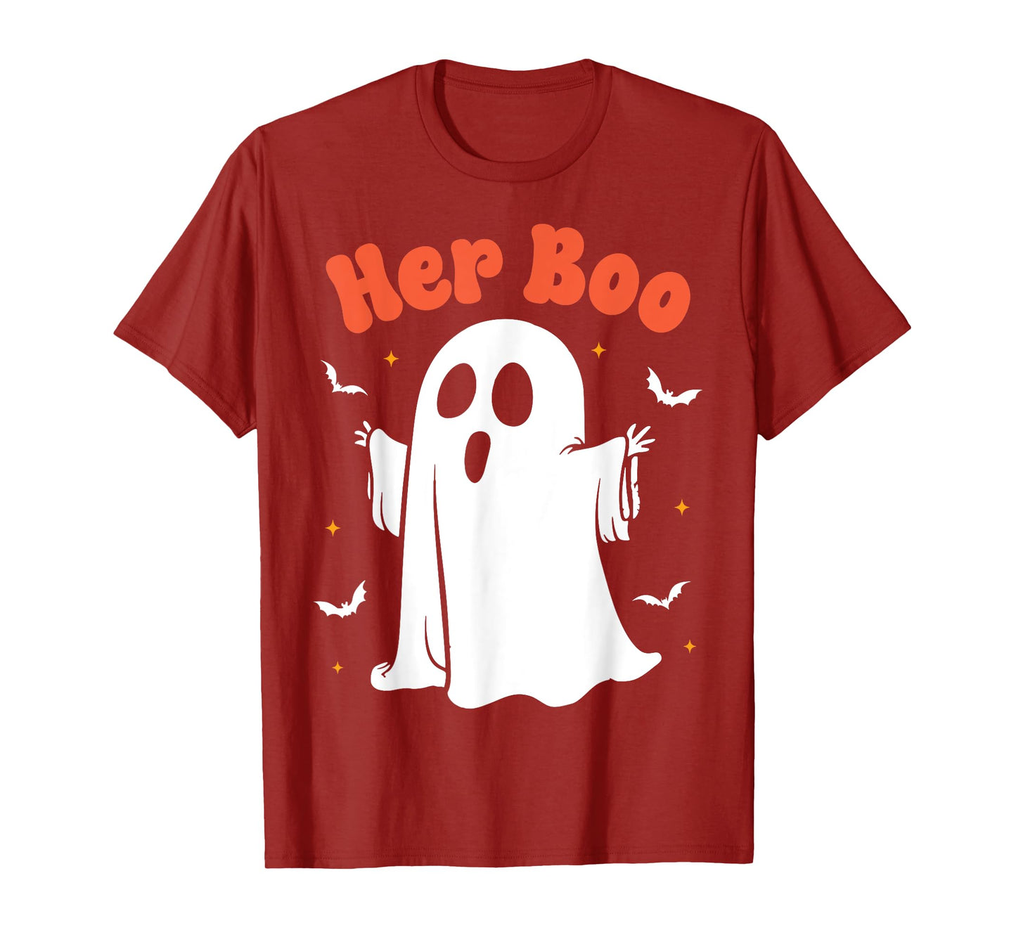 Her Boo & His Boo Funny Matching Halloween Pajama Couples T-Shirt