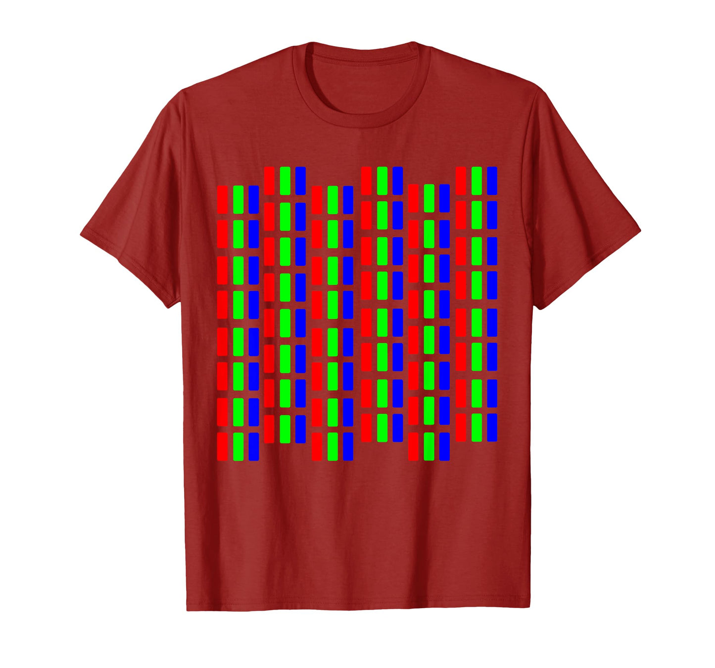 Retro CRT Pixel Pattern - Vintage Gaming & Tech Design T-Shirt