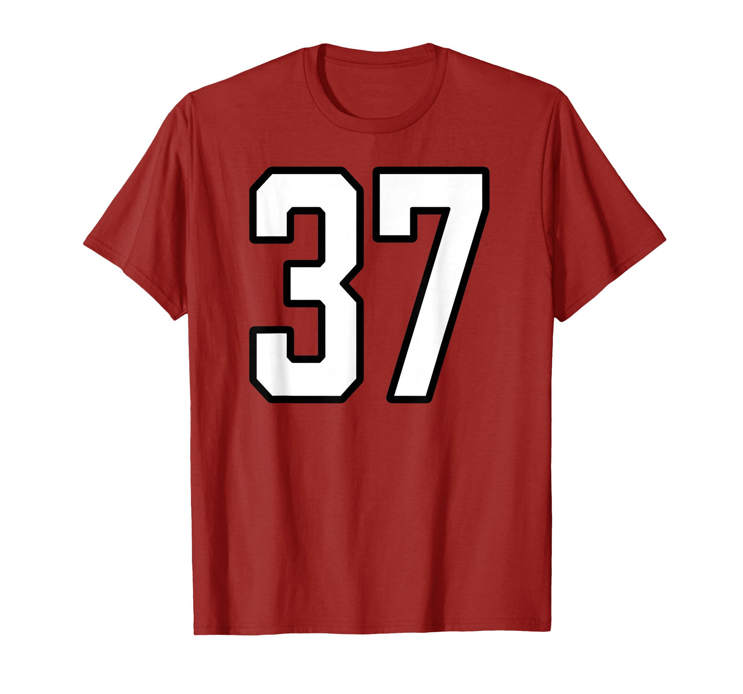 White and Black Sports Number 37 Jersey Uniform Player T-Shirt