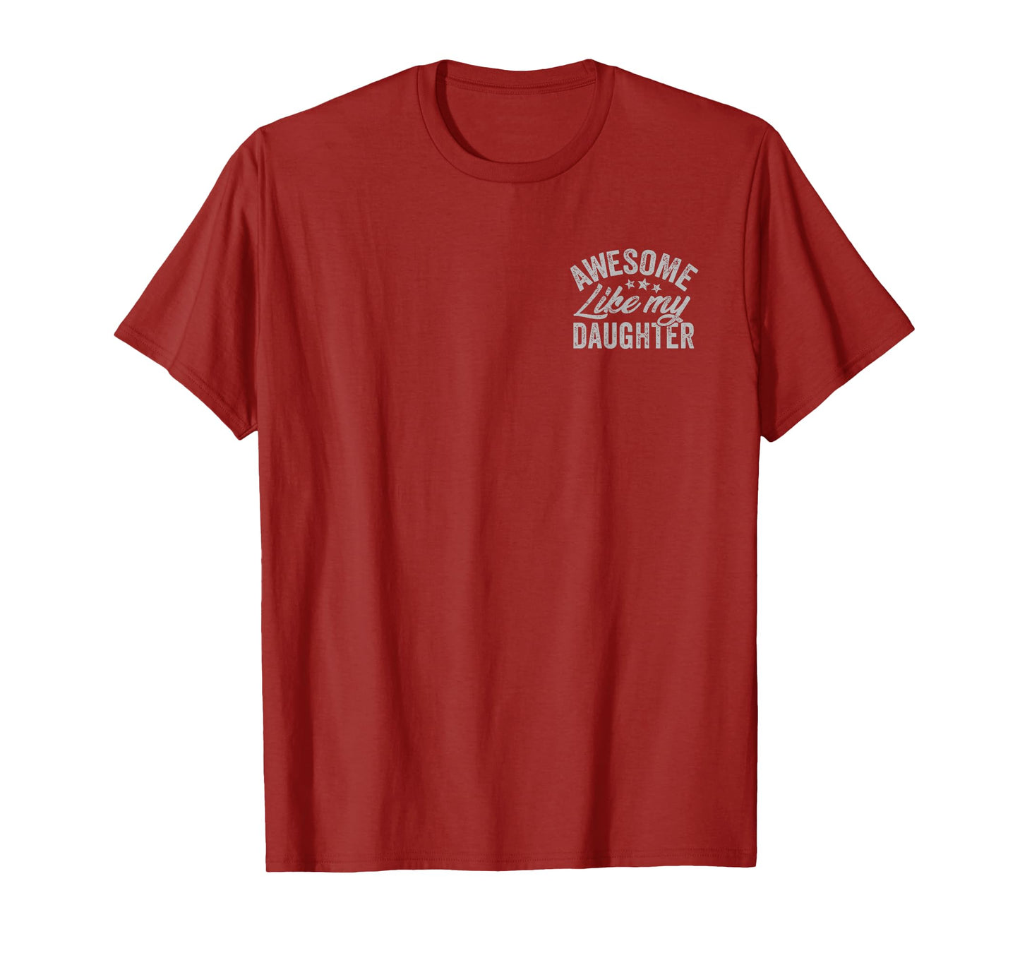 Awesome Like My Daughter Funny Fathers Day Pocket Design T-Shirt
