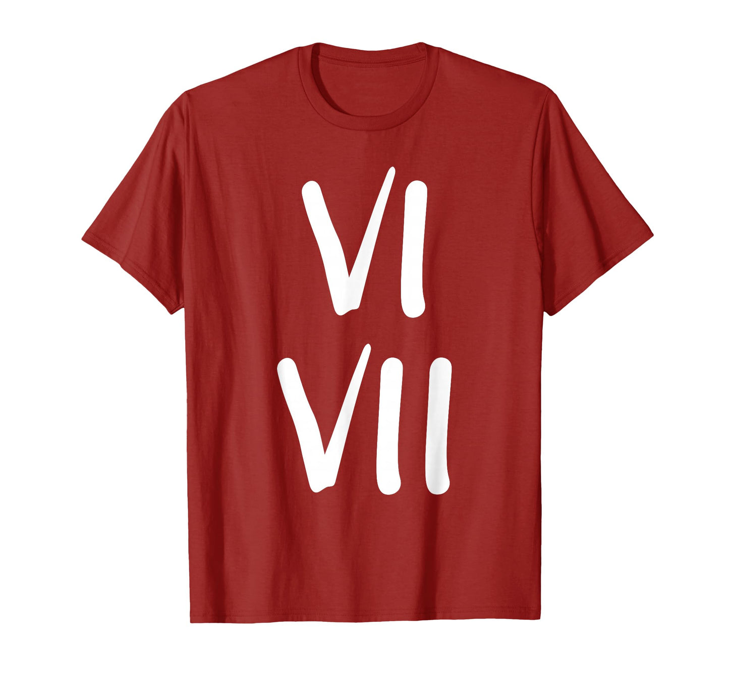 Funny 67 Kids Joke 6 and 7 Roman Numerals T-Shirt