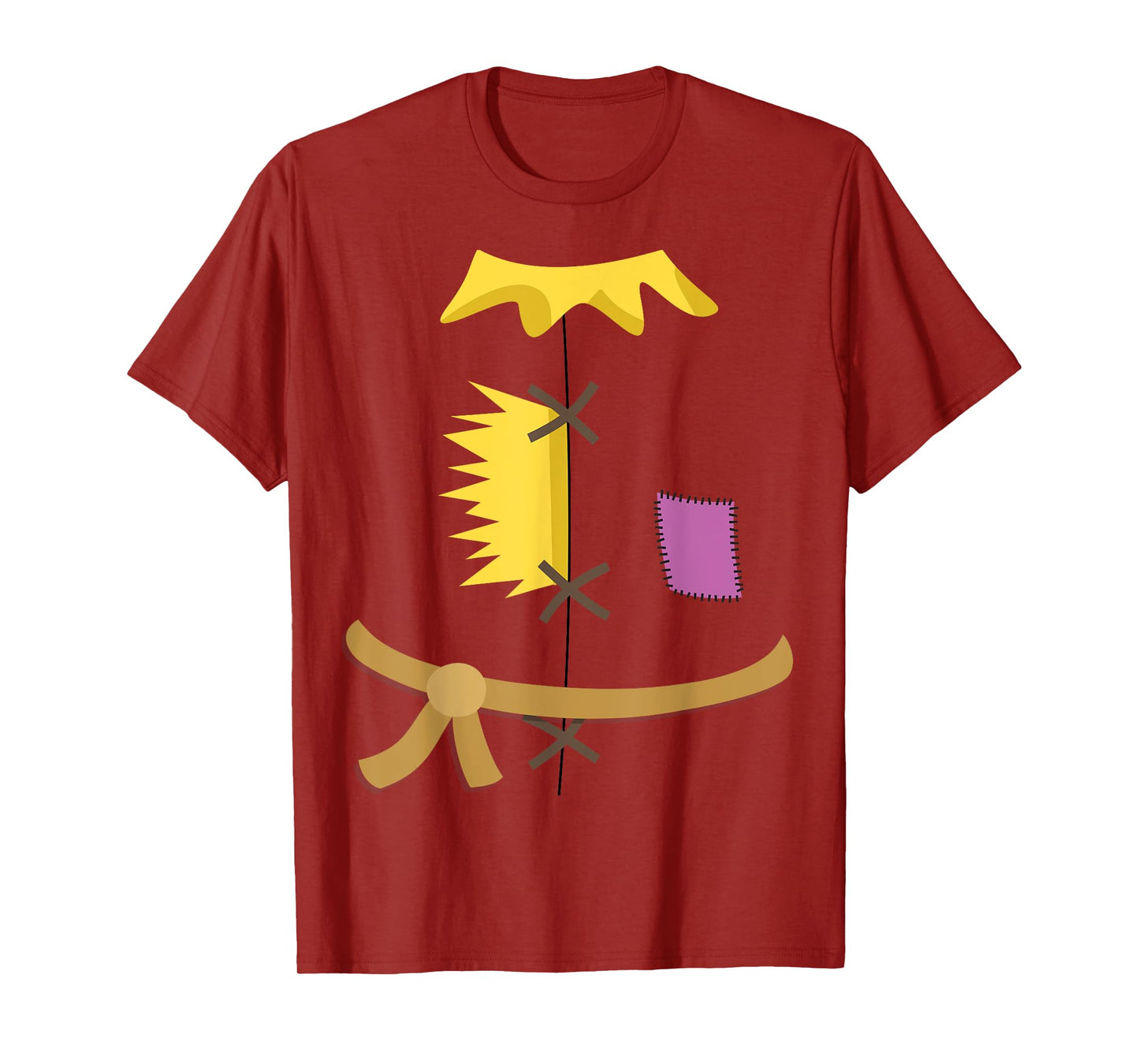 Scarecrow Costume Shirt Halloween Wizard of Oz Patch Vintage T-Shirt