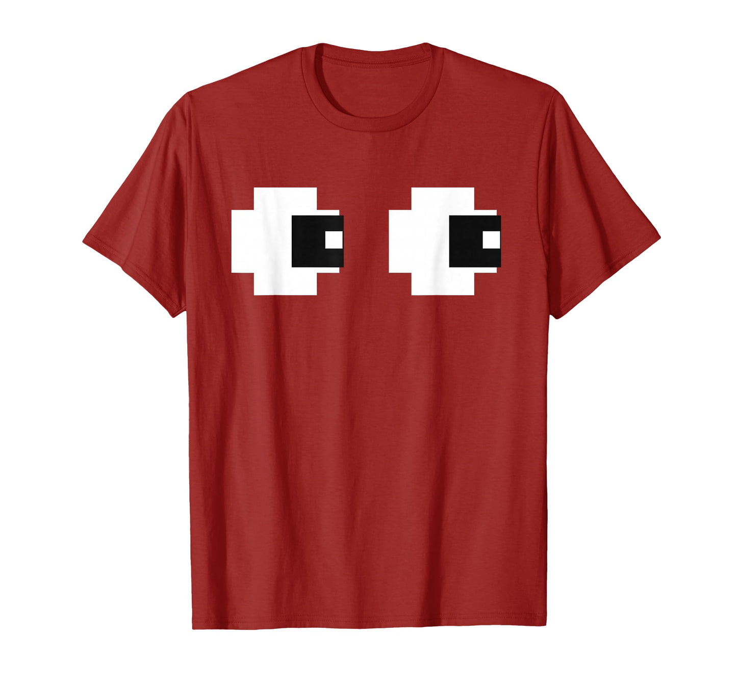 Retro Arcade Game Ghost Eyes Halloween Group Costume T-Shirt
