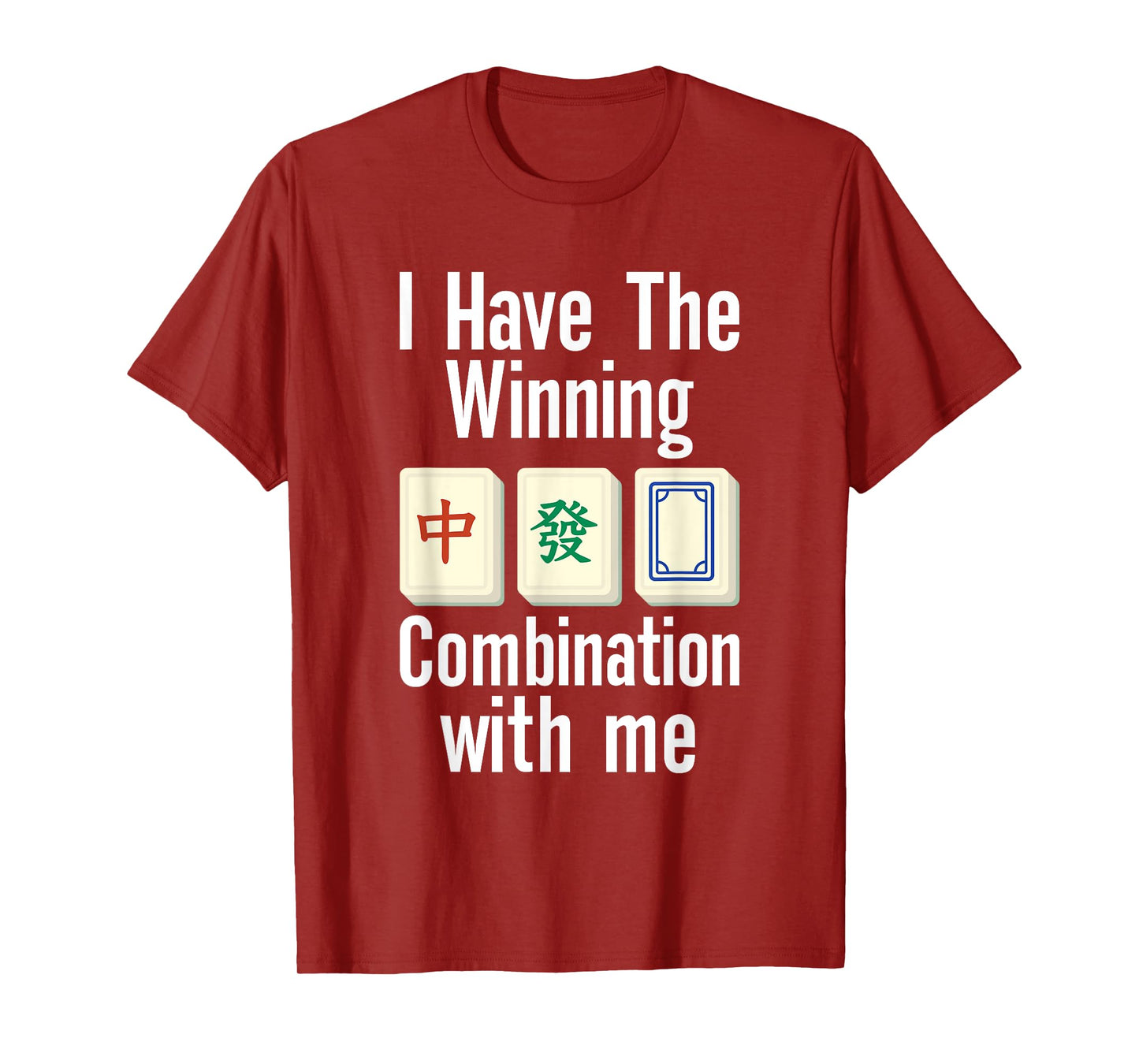 Chinese Game Player Mahjong Fan Cool Asian Tile Game T-Shirt