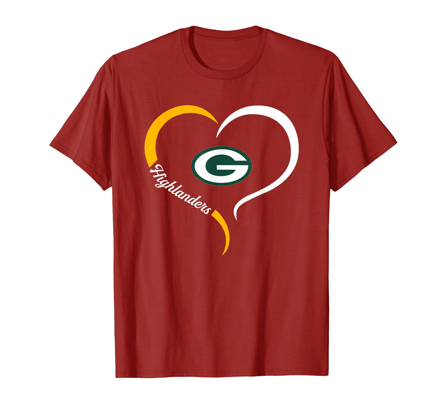 Glenvar Highlanders Logo Half Heart Slogan HS T-Shirt