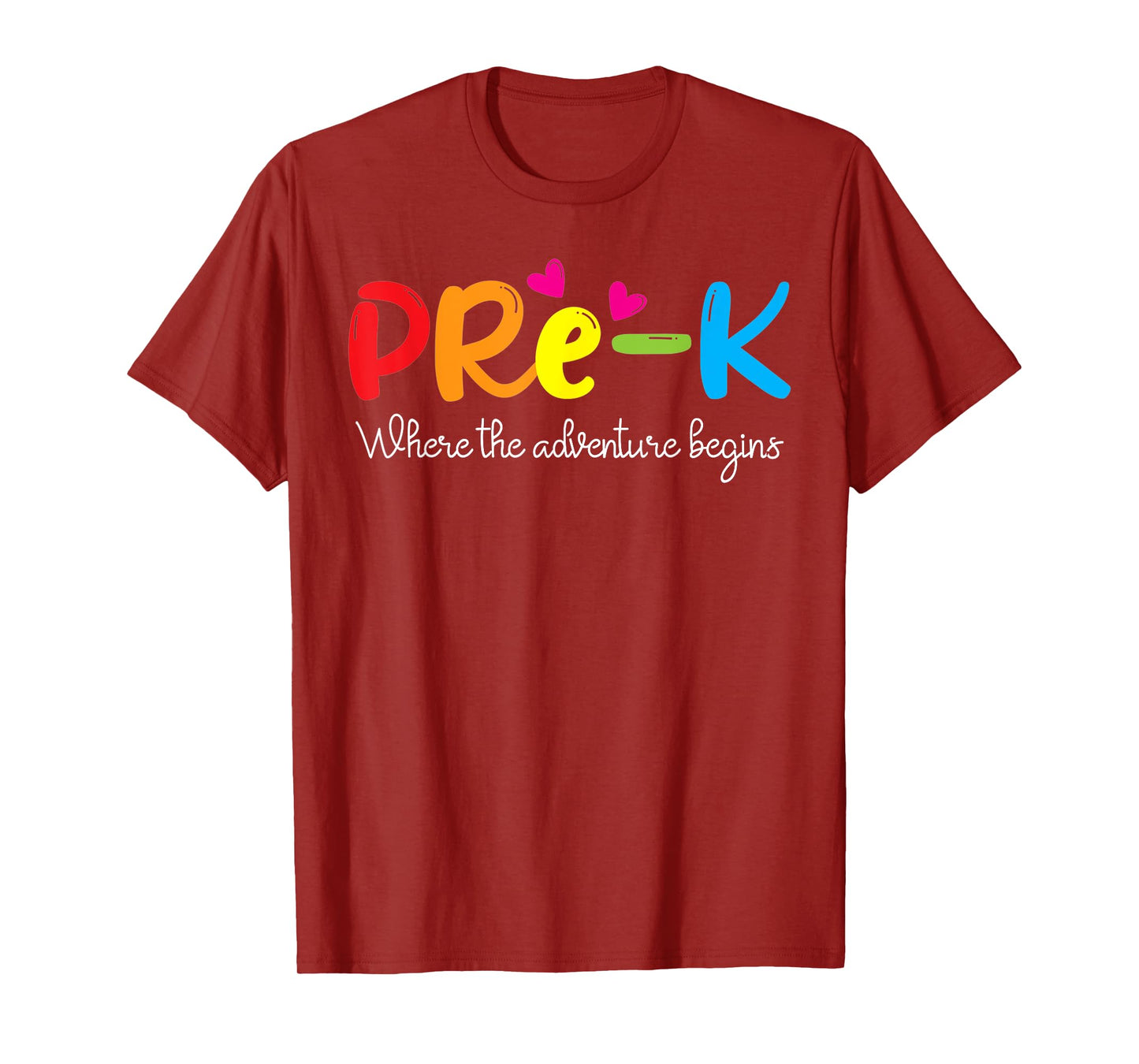 Pre-k Where The Adventure Begins, Kinder Teacher T-Shirt for Men Women Kids
