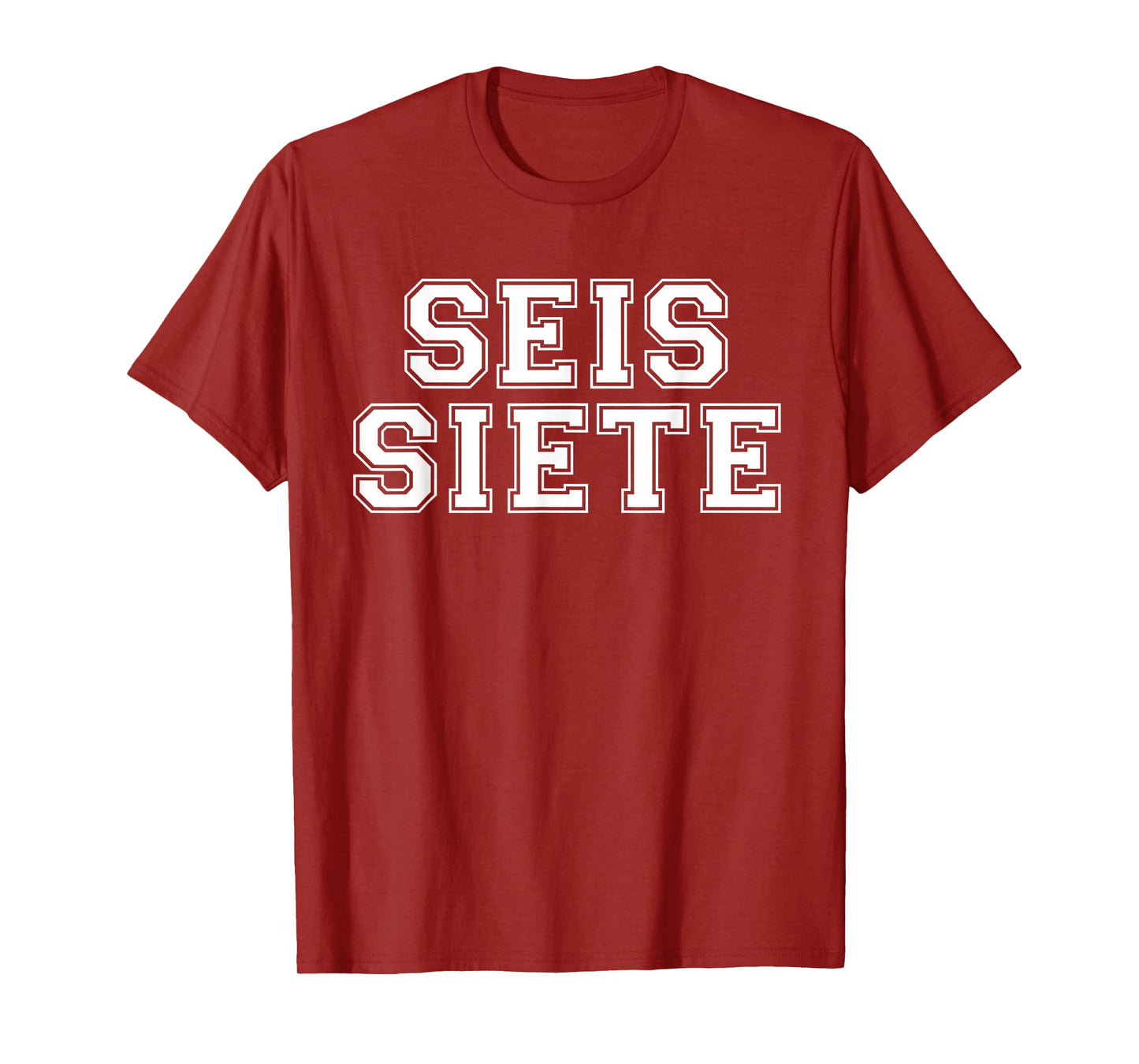 67 Six Seven SEIS Siete Spanish Brainrot Christmas Meme T-Shirt
