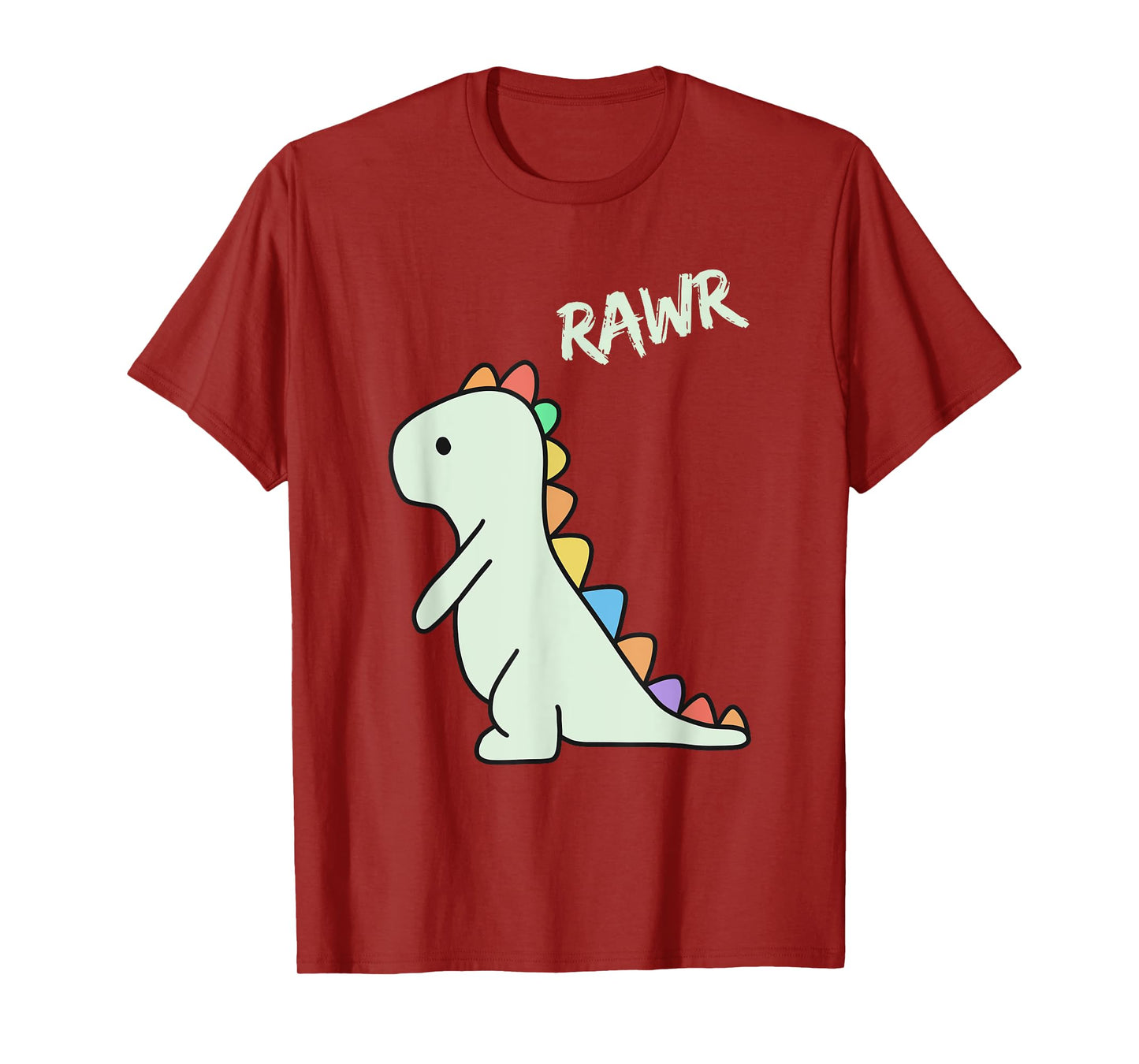 Cute Dino Rawr Dinosaur Roaring Funny Kid Dino Cartoon T-Shirt