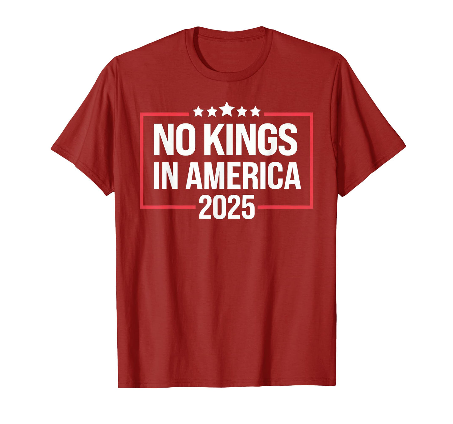 No Kings In America Democracy United States Independence T-Shirt