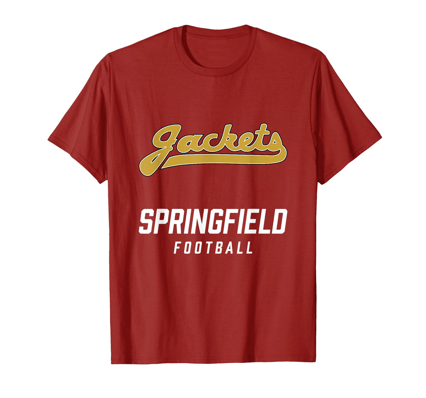 Springfield Yellow Jackets Logo Football Team HS T-Shirt