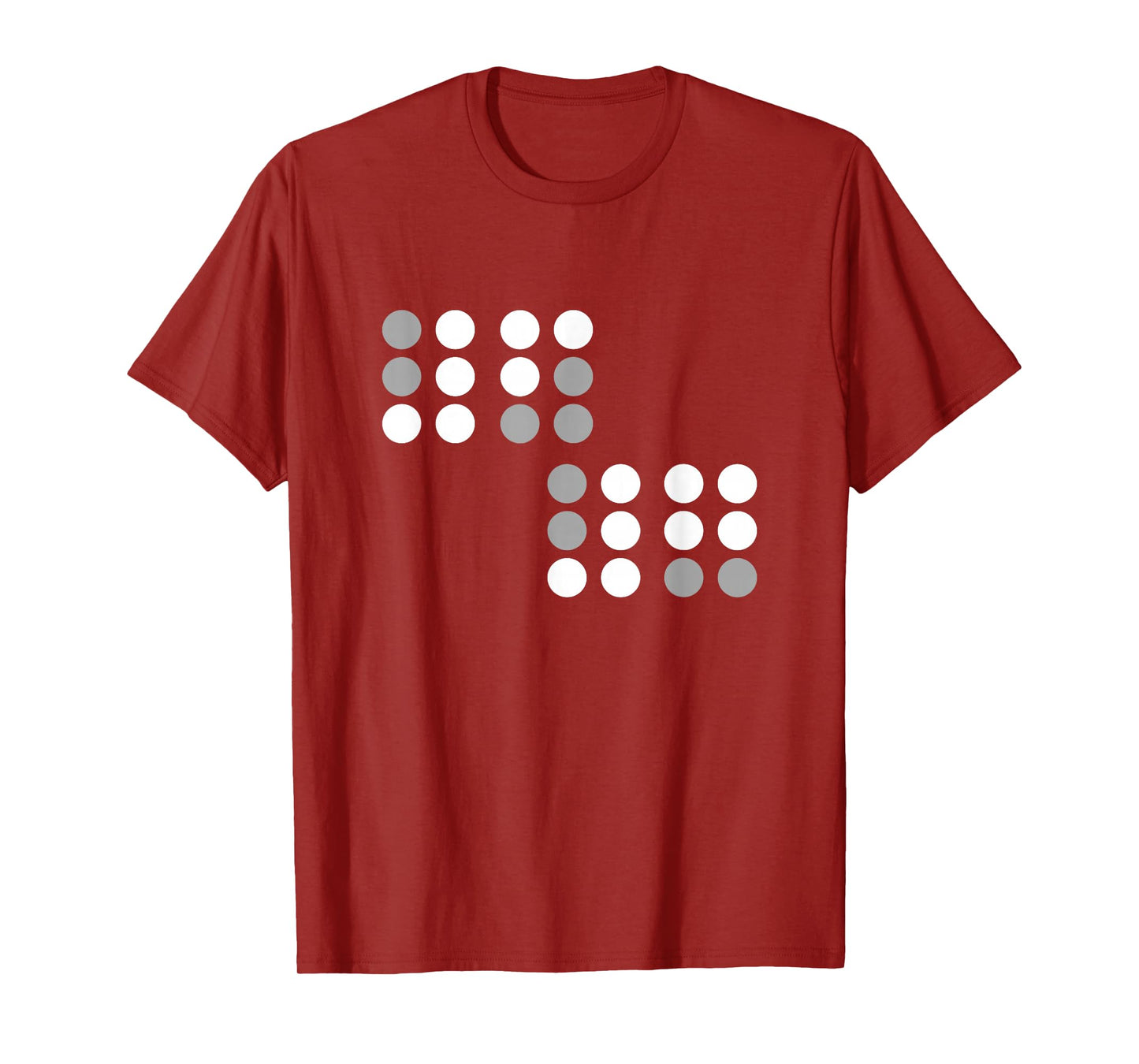 Funny Six Seven 6 7 Meme Unique Design 6 7 in Braille T-Shirt