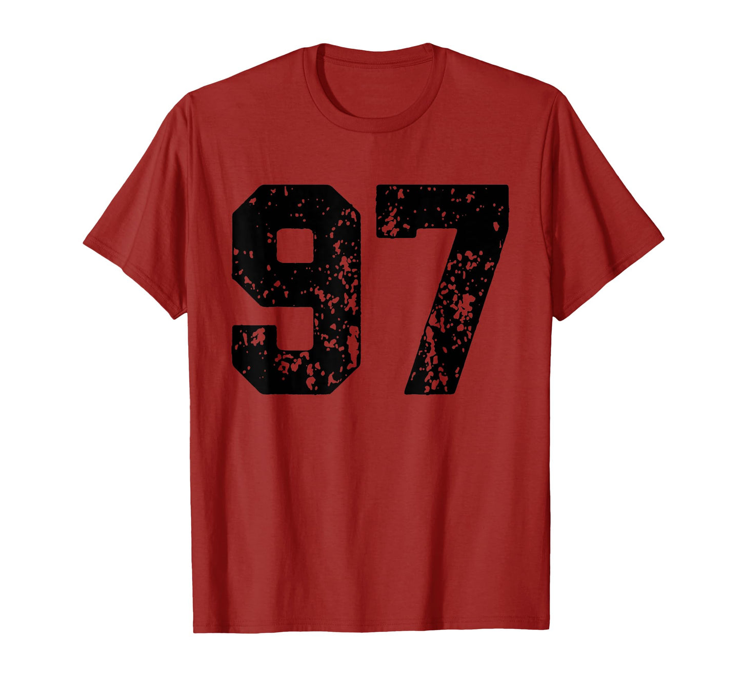 Number 97 Black Best Classic College Style Birthday Funny T-Shirt