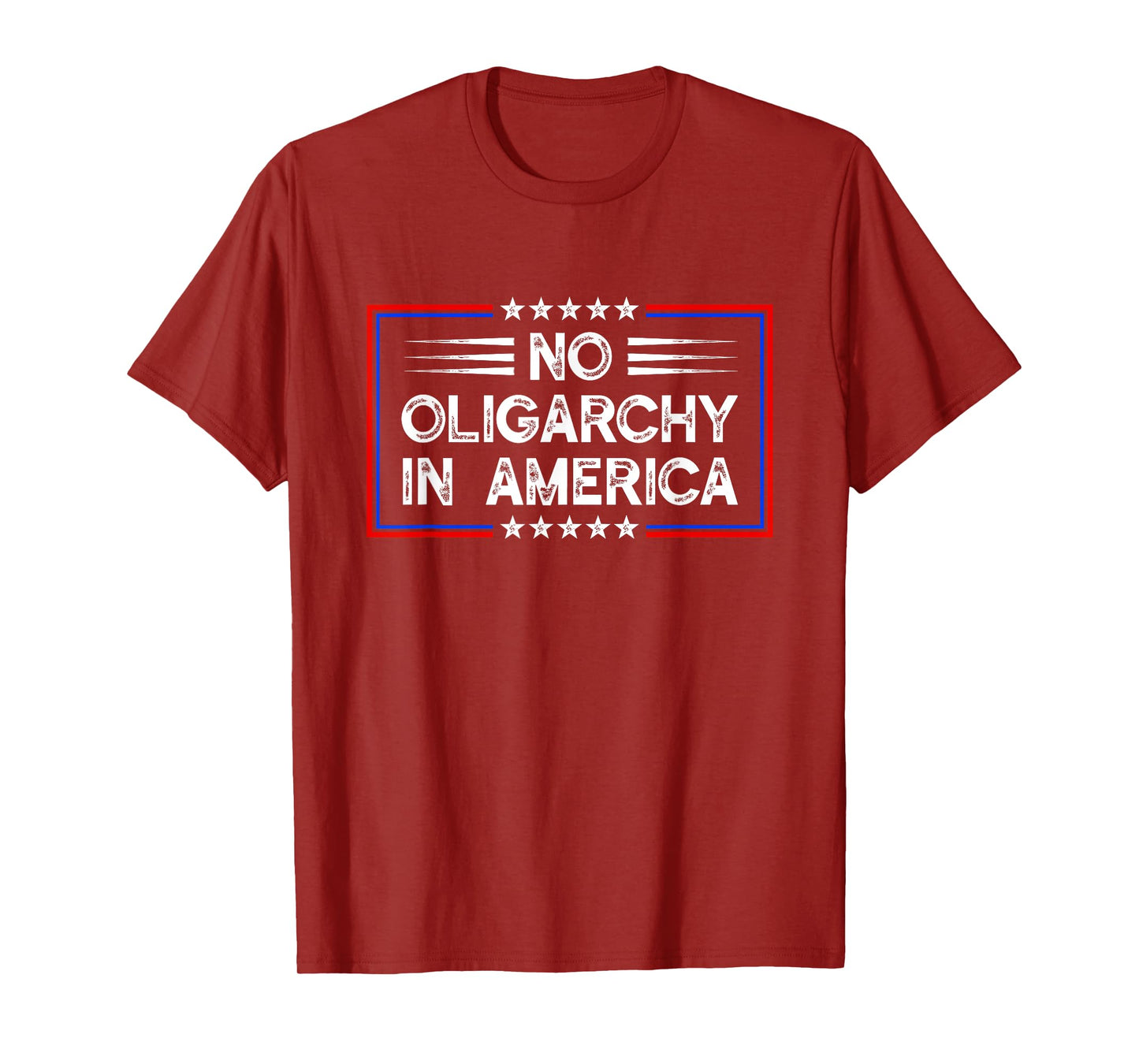 No Oligarchy in America Fight Oligarchy Flag Anti Oligarchy T-Shirt
