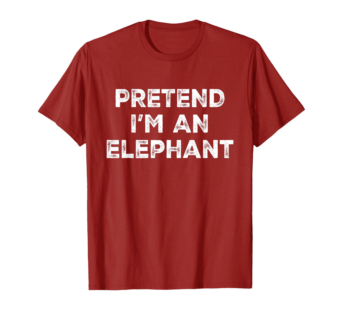 Pretend I'm An Elephant Lazy Halloween Costume T-Shirt