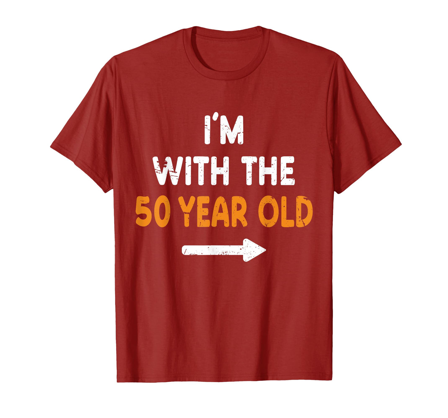 I'm With The 50 Year Old Easy Matching Halloween Costume T-Shirt