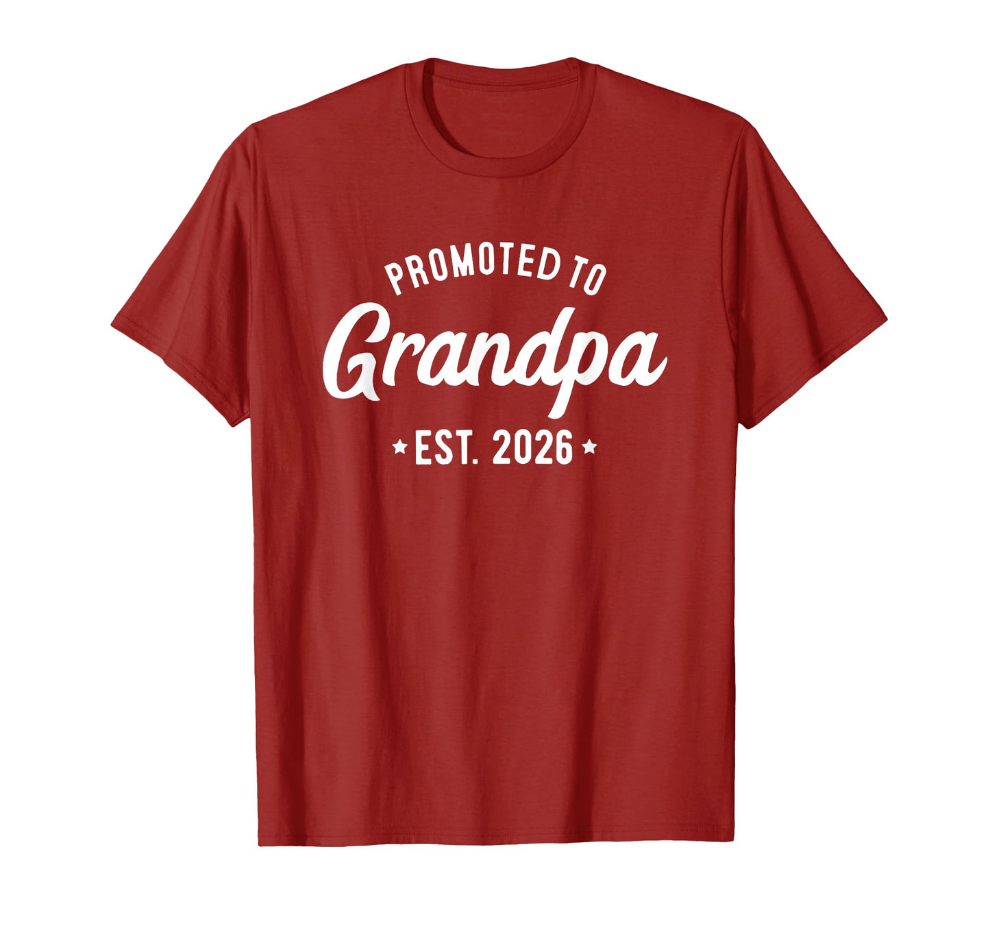 Pregnancy Announcement New Grandpa Promoted to Grandpa 2026 T-Shirt