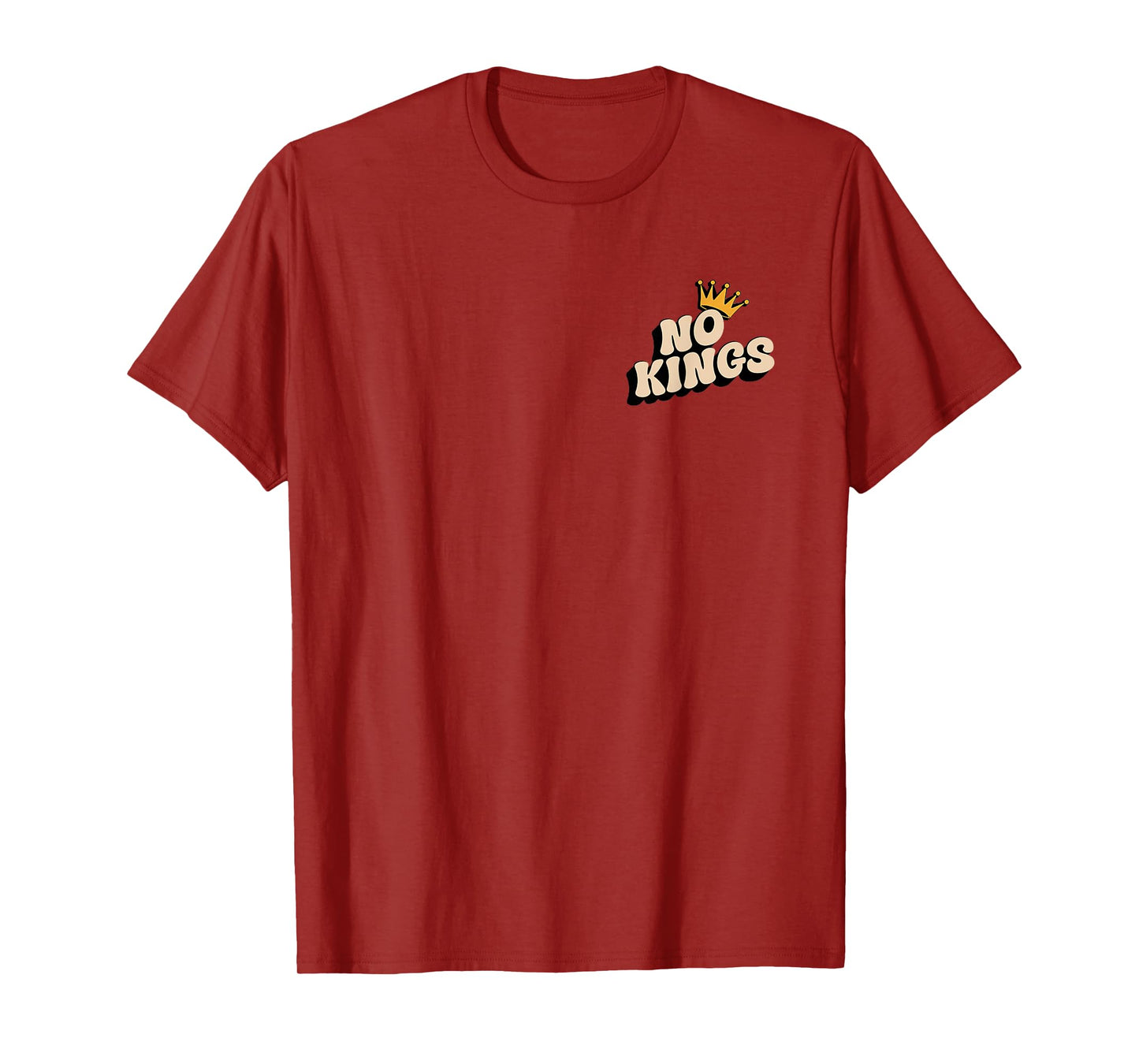 No King in America T Shirt Women Men No Kings Minimalist T-Shirt