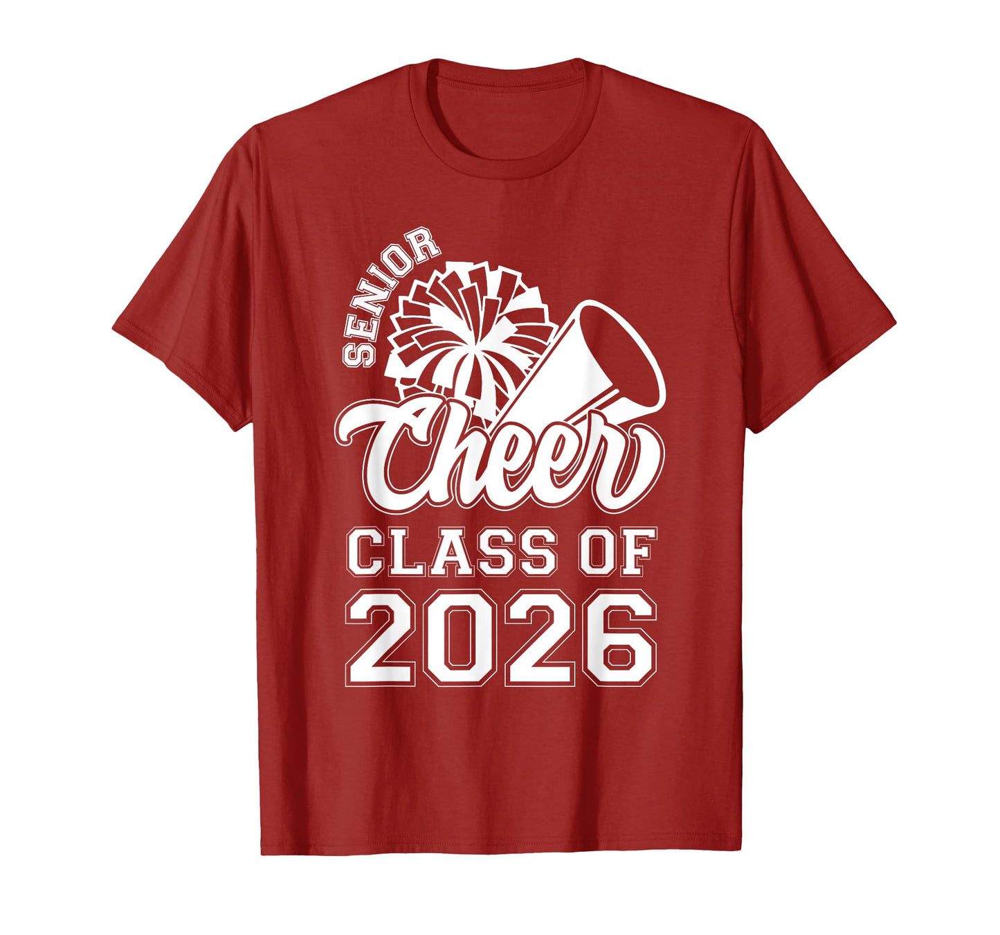 Senior Cheerleader Cheer Class Of 2026 Graduation Graduate T-Shirt
