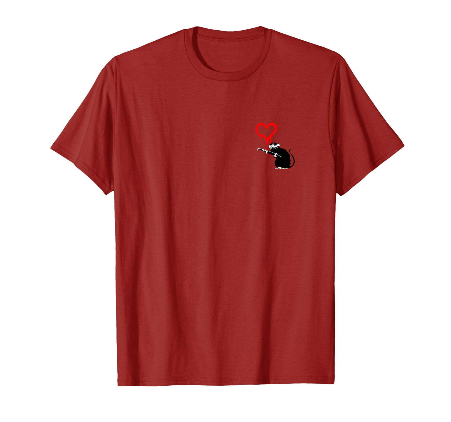 APOH Valentines Banksy Love Rat PAPL2172 T-Shirt