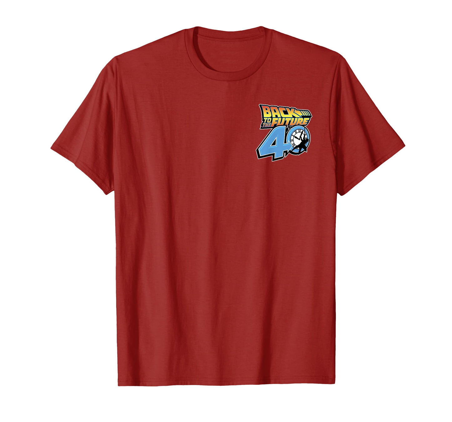 Back To The Future 40th Anniversary Time Machine POV F&B T-Shirt