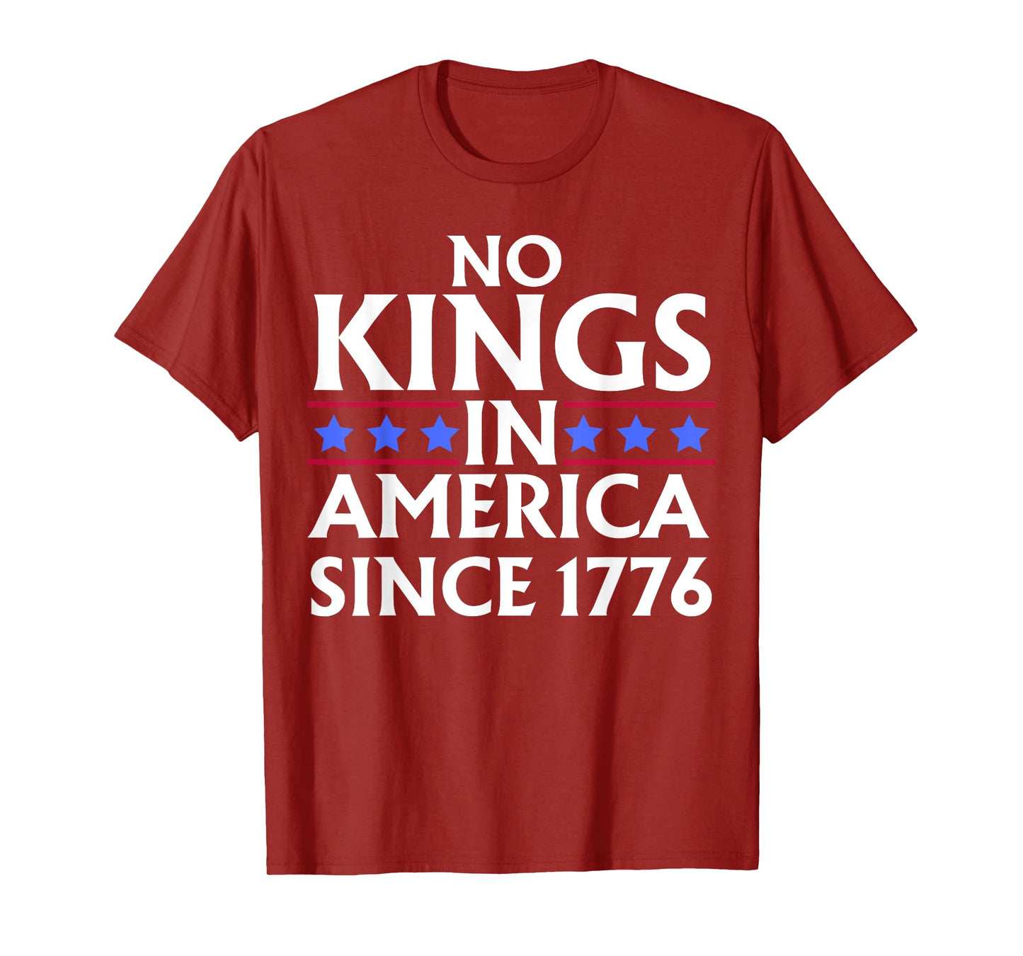 No Kings In America Since 1776 US Flag fourth of july T-Shirt