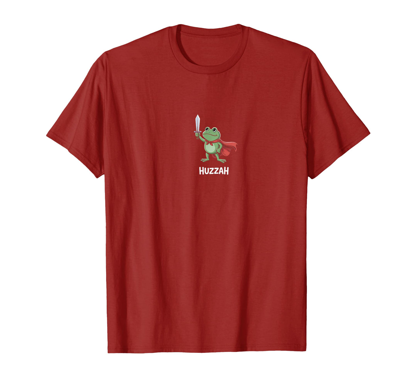 Funny Sword Meme Quote Huzzah Frog Knight T-Shirt