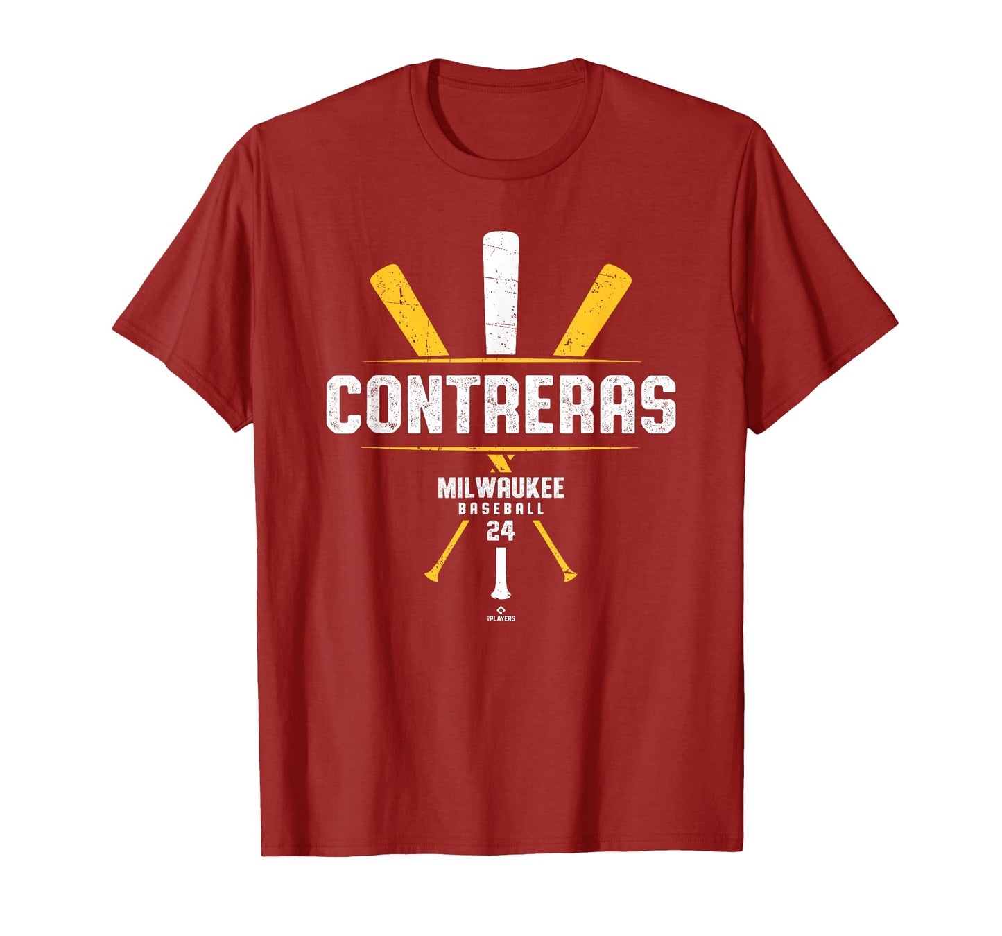 Vintage Baseball Bat Gameday William Contreras Milwaukee T-Shirt