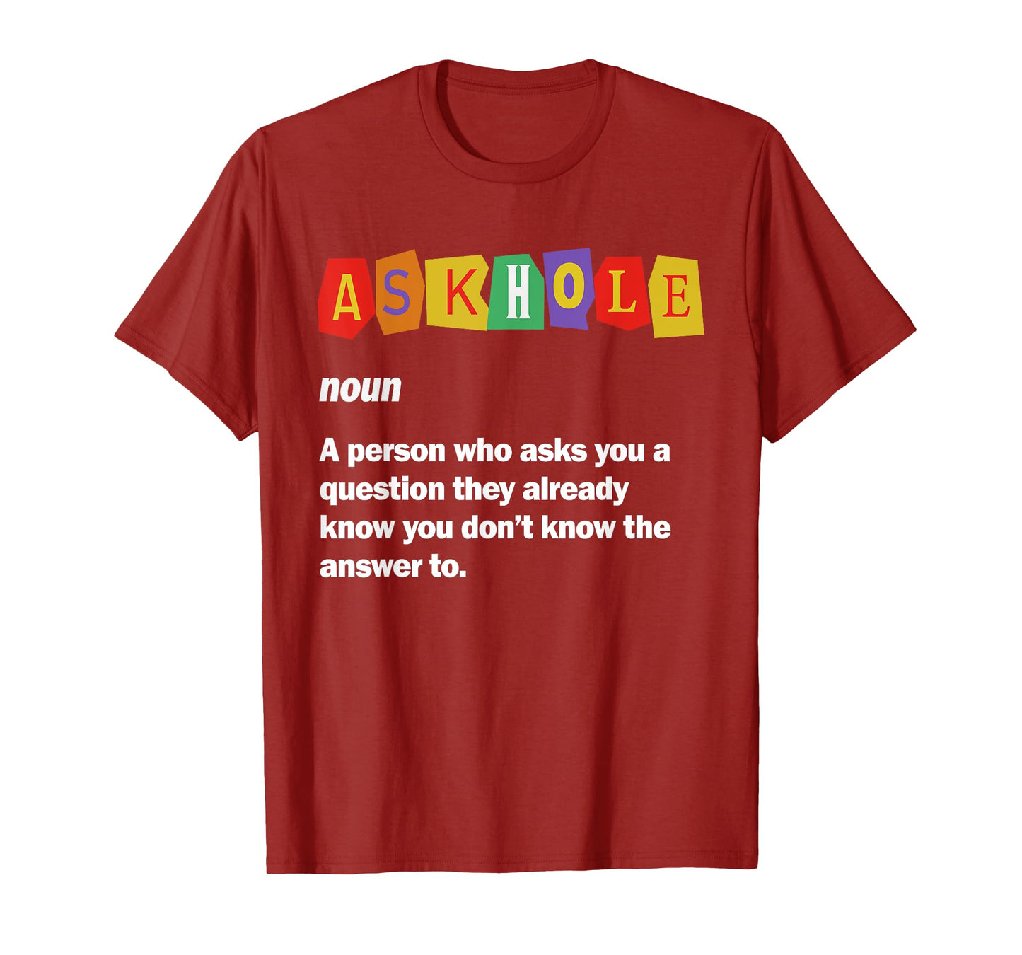 Funny Trivia Night Host Askhole Trivia Game Night T-Shirt
