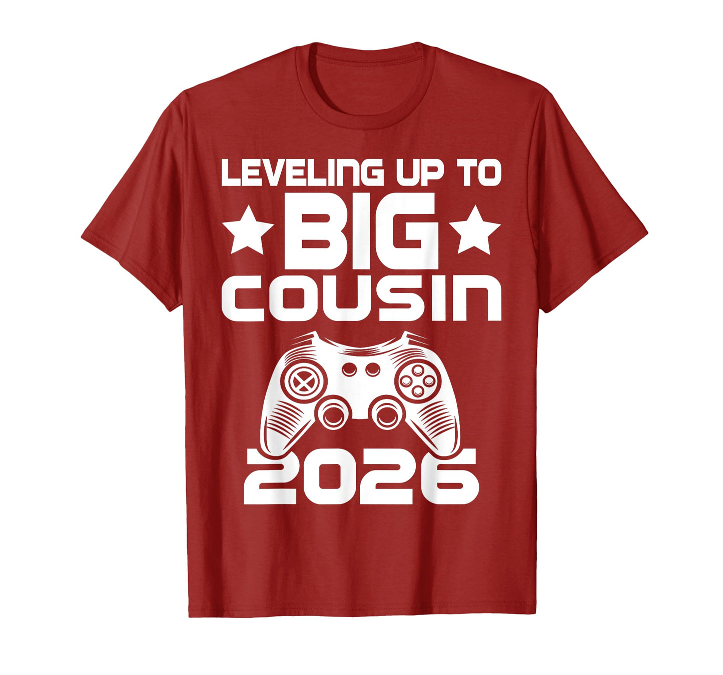 Leveling Up To Big Cousin 2026 Pregnancy Announcement T-Shirt