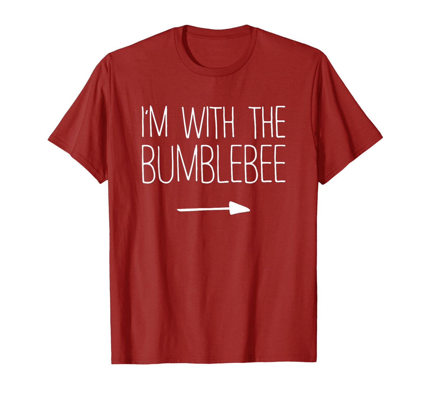I'm With The Bumblebee Shirt Adult Kids Men Women Costume T-Shirt