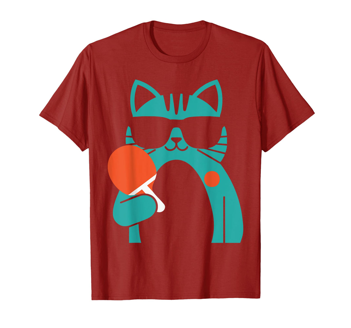 Cat Ping Pong Player - Paddle Game Sports Tournament Lover T-Shirt