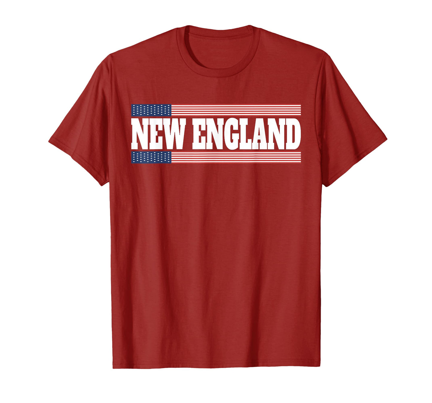 New England USA Flag Patriotic State Varsity New England T-Shirt