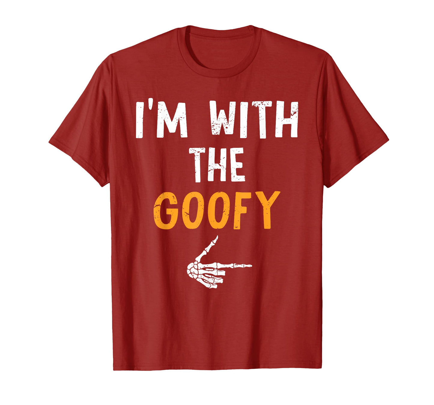 I'm with The Goofy Costume Halloween Matching Couple T-Shirt