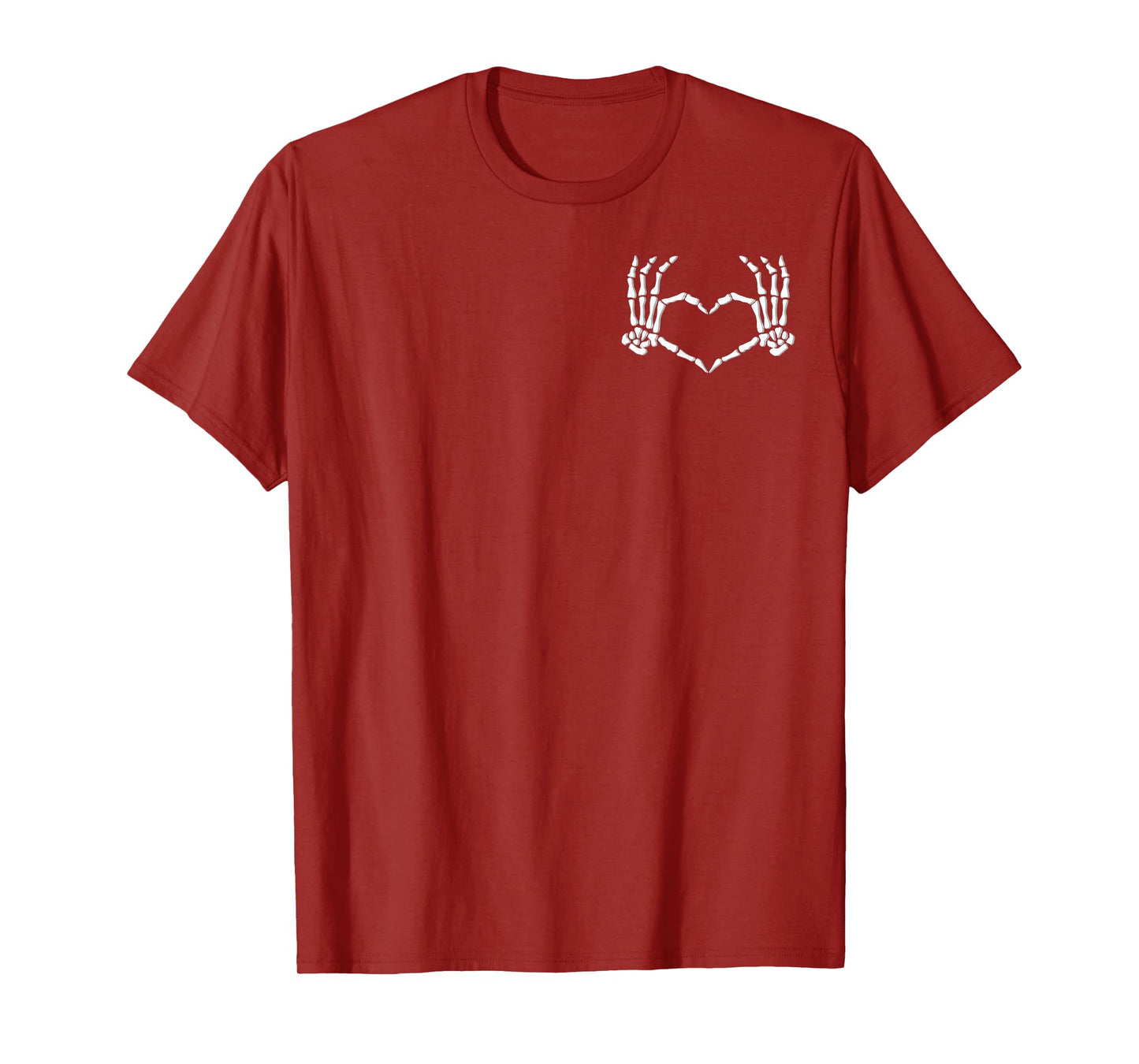 Skeleton Hands Heart Halloween Costume men women Girls T-Shirt