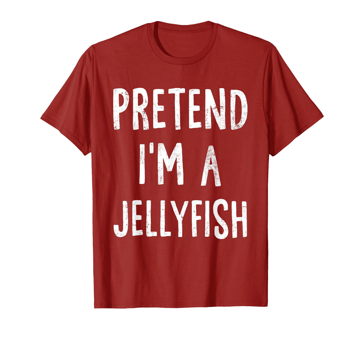 Pretend I'm A Jellyfish Lazy Halloween Costume Matching T-Shirt