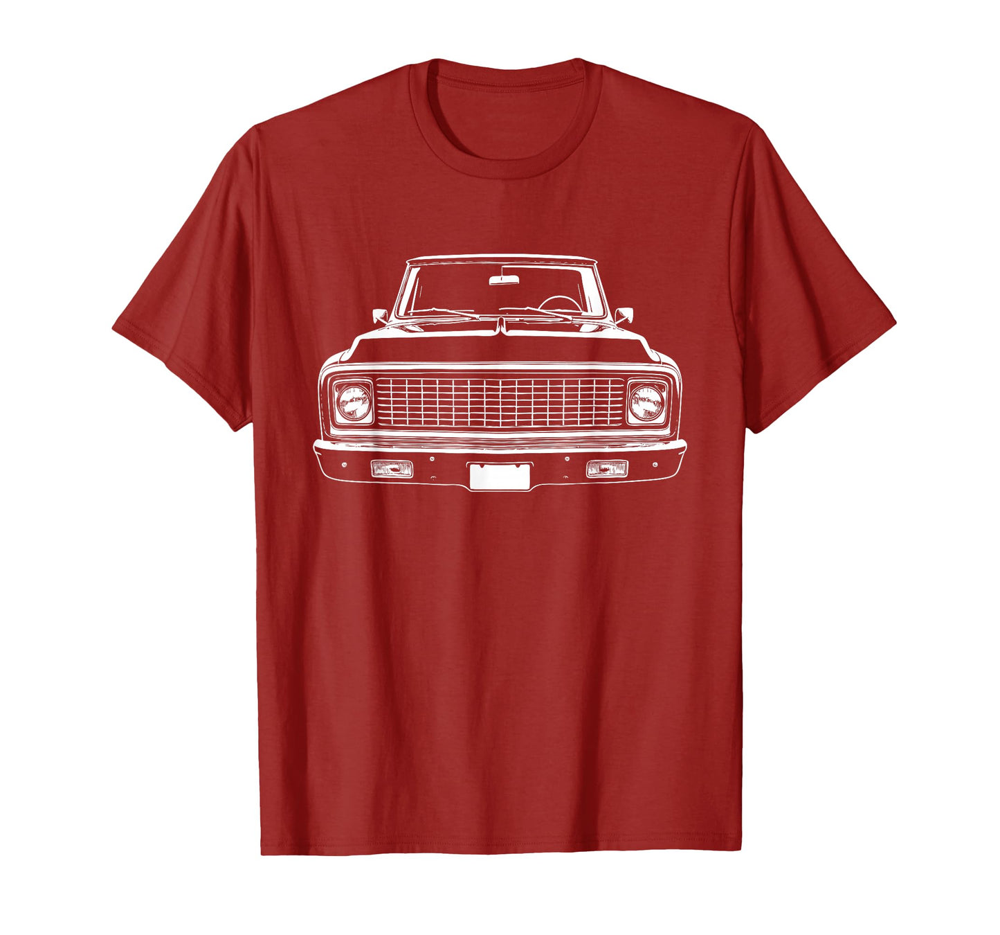 67-72 C10 Custom Front Grill Profile C10 Truck Silhouette T-Shirt