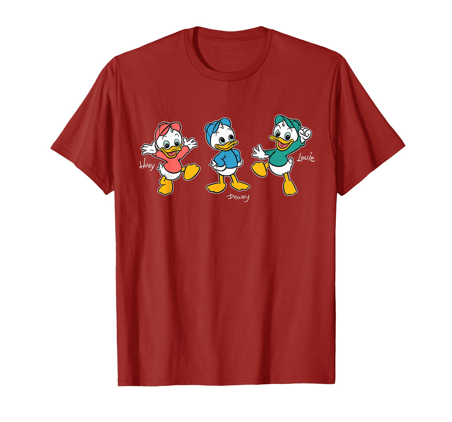 Disney Huey Dewey & Louie Retro Character Pose Trip Matching T-Shirt